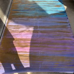 Large 5x8 Original Abstract Acrylic on Fredrix Canvas Rut Studio Backdrop New