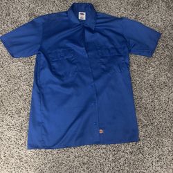 Blue Dickies Button Up Shirt