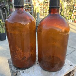 Vintage Glass Jars Set 7 Dlrs