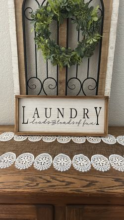 Laundry wall decor