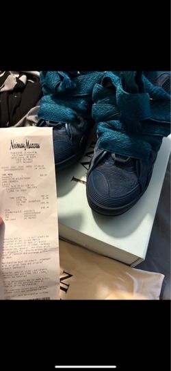 Lanvin Curb Sneakers Petrol Blue