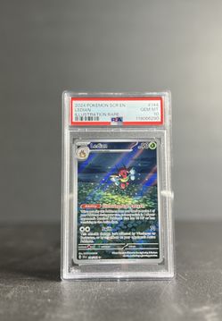 2024 POKEMON SCR EN-STELLAR CROWN ILLUSTRATION RARE #144 LEDIAN PSA 10
