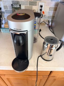 Nespresso VertuoPlus Deluxe Coffee & Espresso Machine + Milk Frother