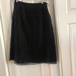 Ann Taylor Woman  Silk Skirt Size 2