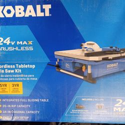 Kobalt Cordless Tile Saw Kit