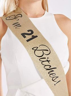 21st Birthday Sash Set