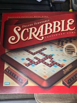 Deluxe Turntable Scrabble Crossword Board Game