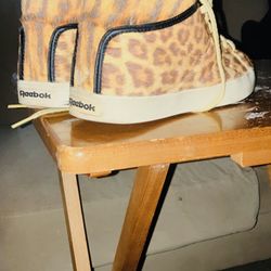 Leopard Skin Reebok Size 8 40% Off