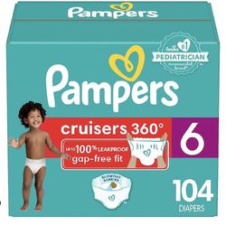 Unopen Pampers Size 6 - 104 Count 