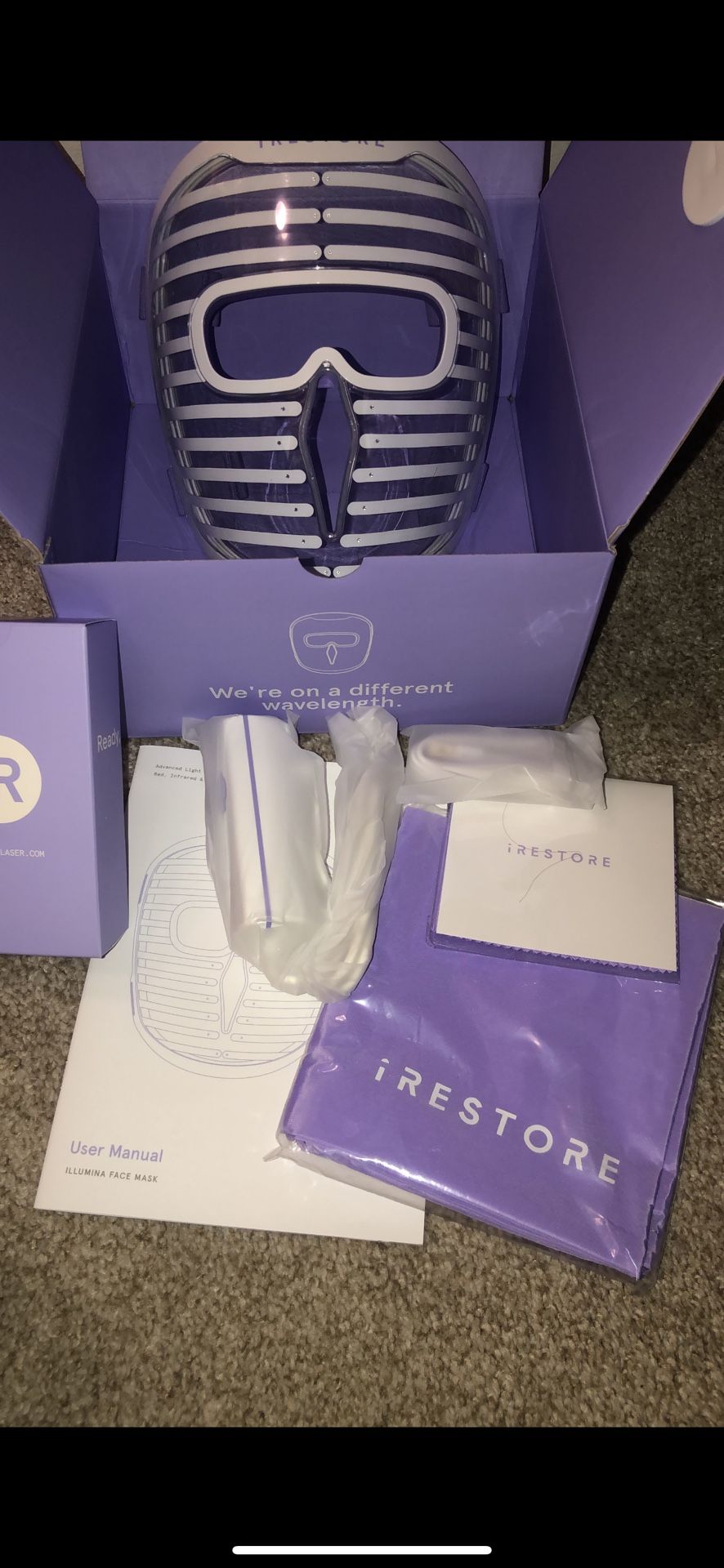 Irestore LED Face Mask - Red Blue & Infrared Light Therapy