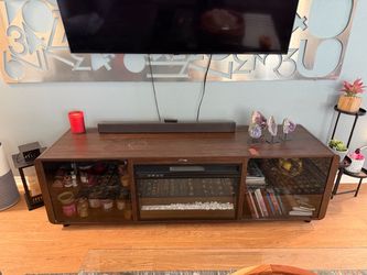Electric fireplace TV stand