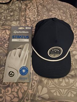 TaylorMade RH Glove and Calaway hat