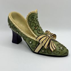 Victorian shoes by home interiors figurine, tchotchke ladies ring/change holder