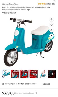 Razor pocket mod seated Scooter