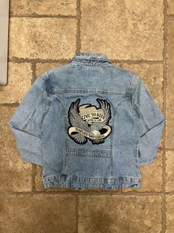 Vintage Y2K, Harley Davidson, denim jacket
