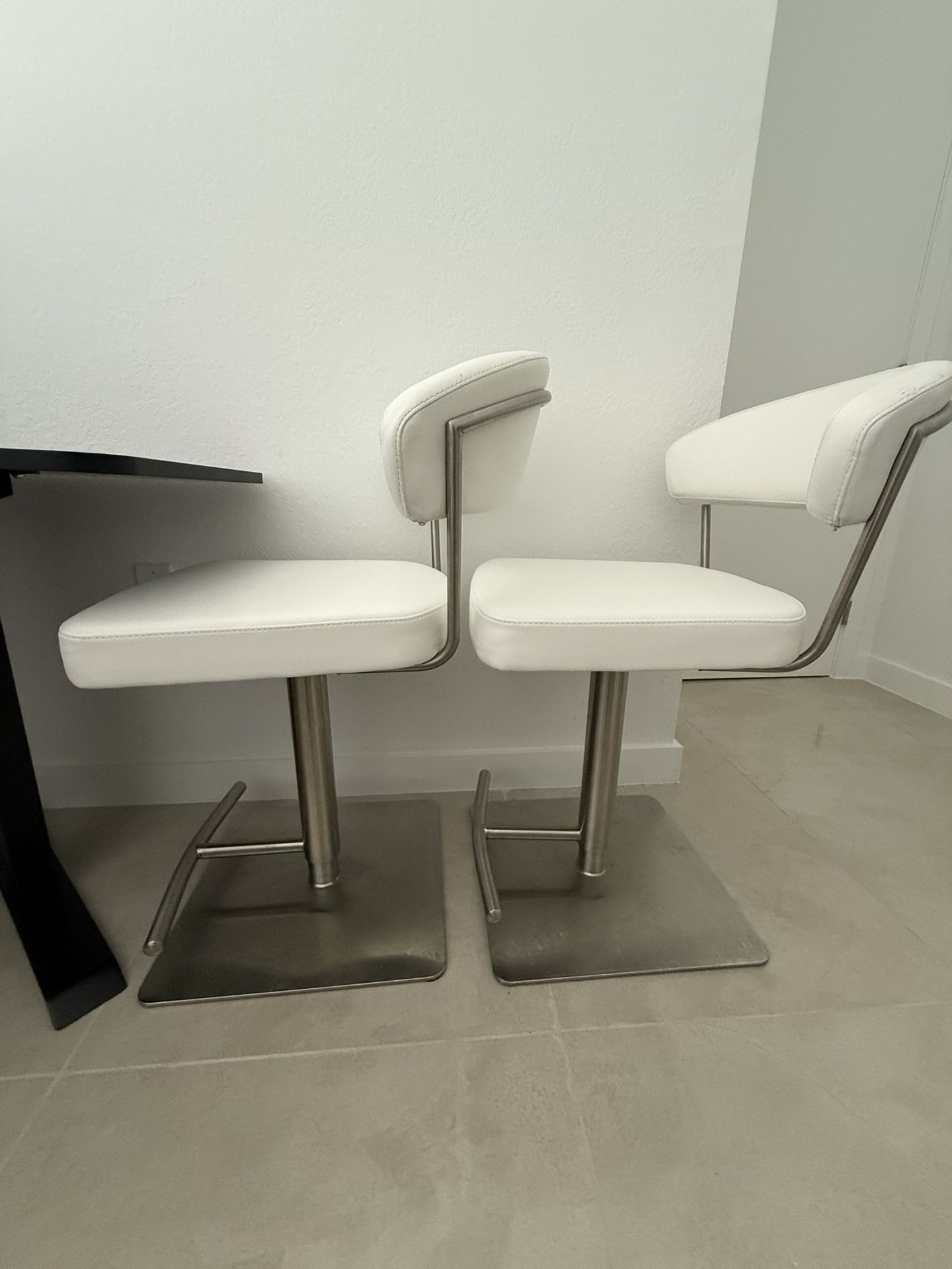 White Bar Stools Adjustable Height