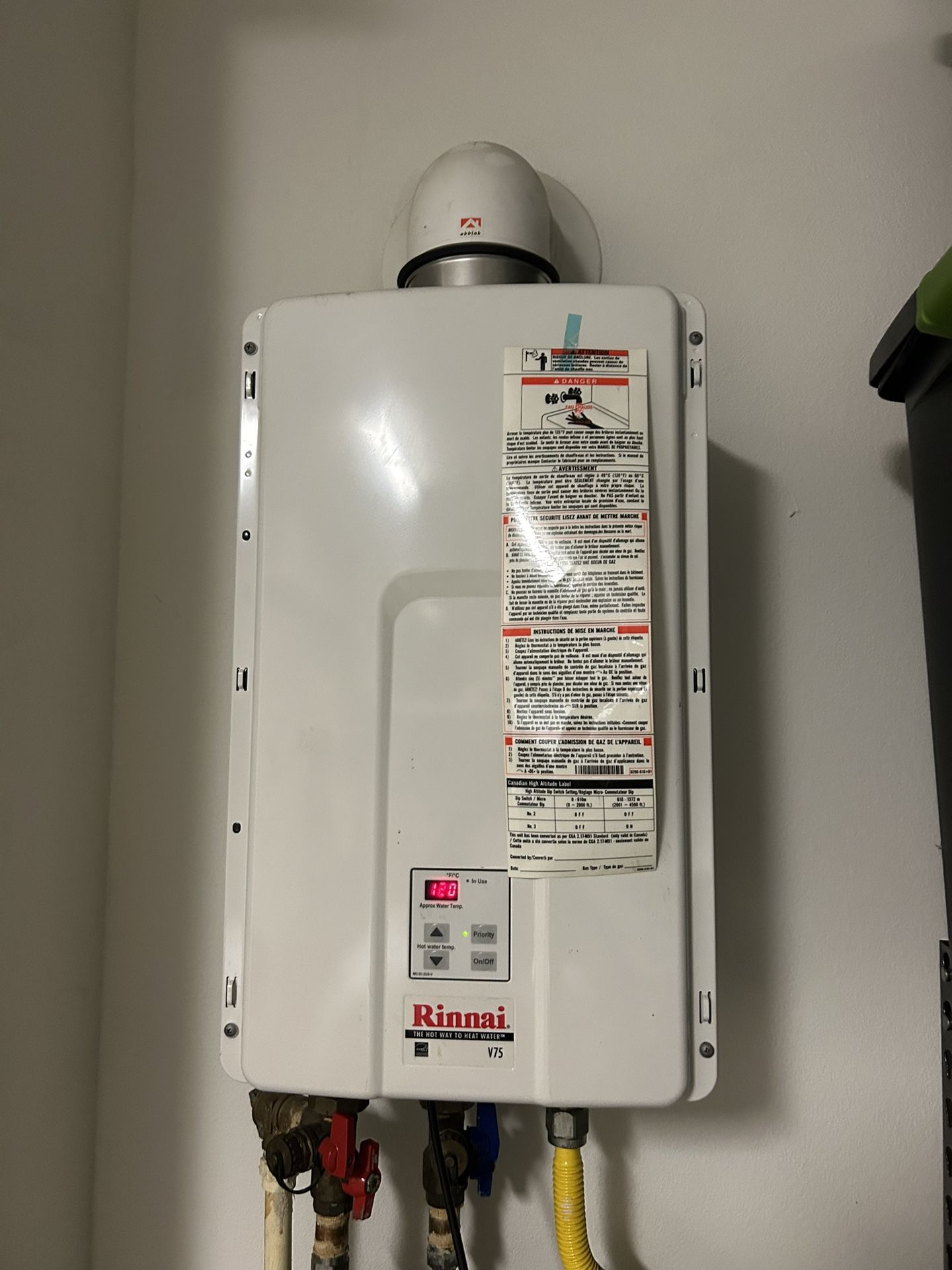 2014 Rinnai For Parts V75in Tankless Water Heater