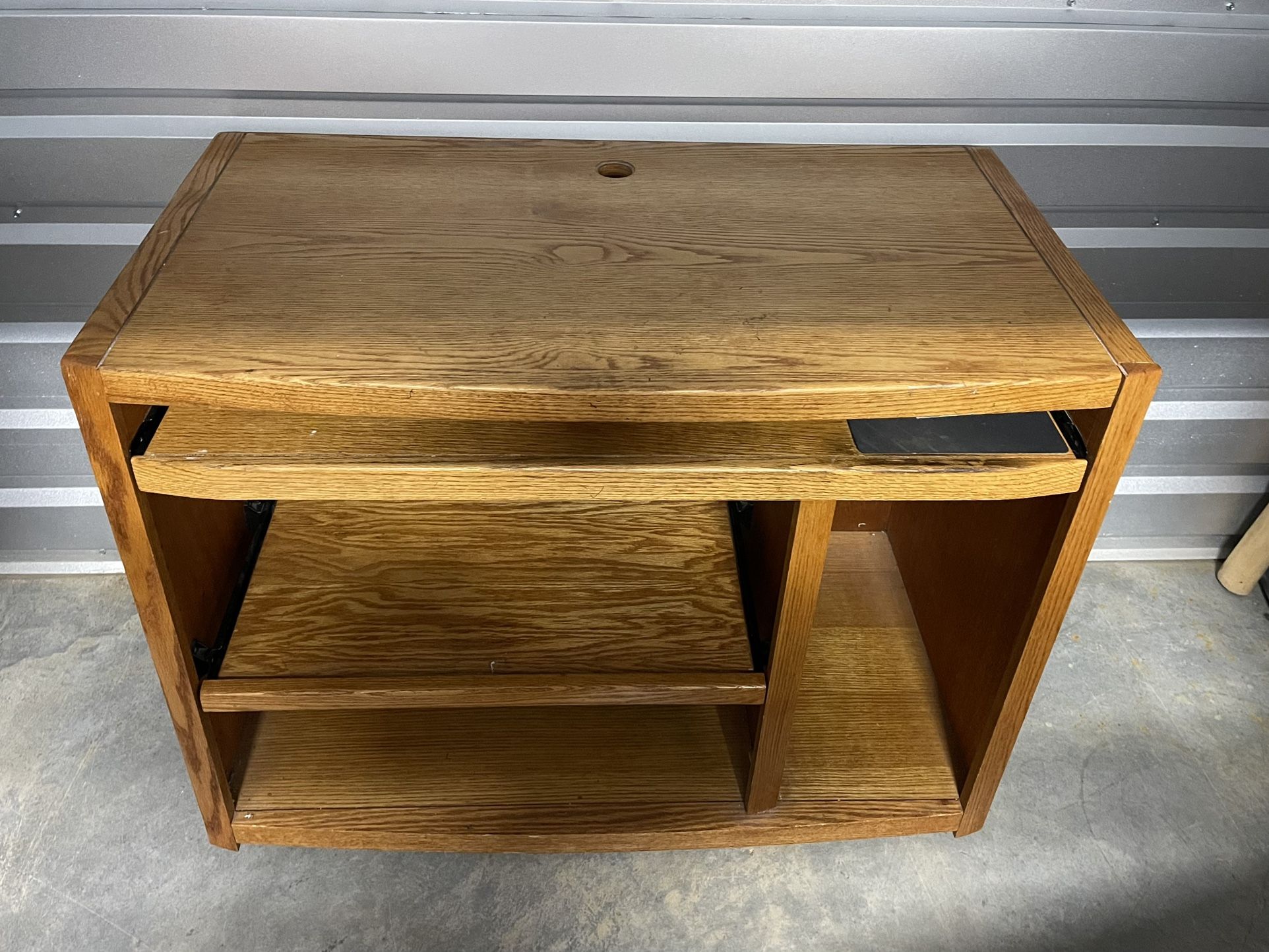 Oak Computer Workstation Desk