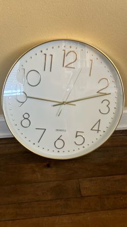 Wall clock Gold