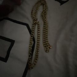 Mini Cuban Link Chain Gold Plated 