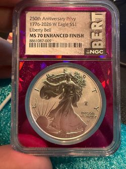 2026-W American Silver Eagle NGC MS70 Enhanced Finish
