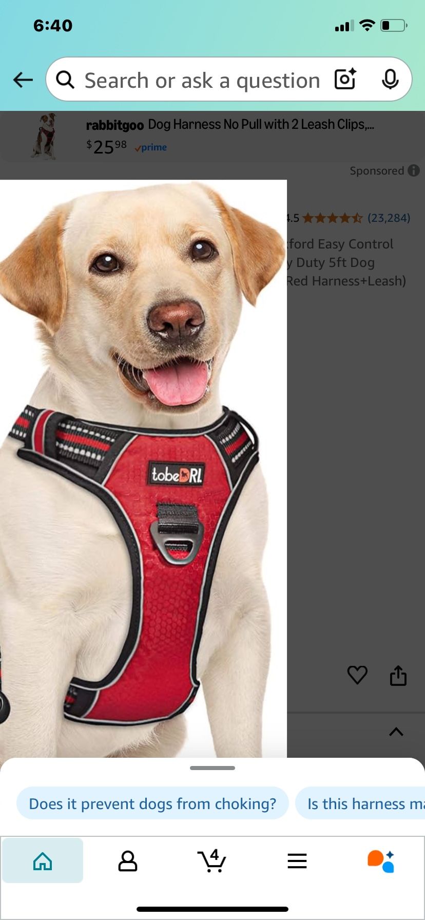 New Ted Dog Harness Large