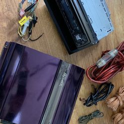 Pioneer Car Stereo Amp/ Cd Player/ Wiring 