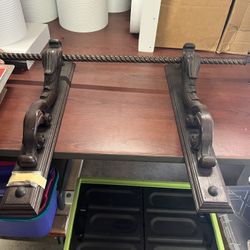 Vintage Wooden Curtain Rod