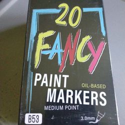 20 Oil Based Markers Medium Point Nib