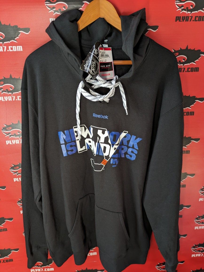 NWT 🔥 XXL 🔥 NHL Reebok Face Off Collection 🔥 New York Islanders Hooded Sweater (Thick/Heavy)