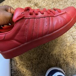 Red Shelltoe Adidas Men