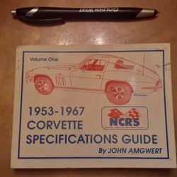 Corvette Specifications Guide 53 Thru 67