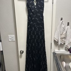 Silver Sequined Formal Dress Size 2 