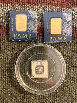 2 Grams Gold  999 Pamp Bars