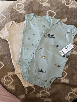 Carters Onesies Blue 