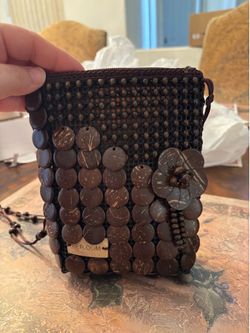 Small Purse brand new Beaded Brown