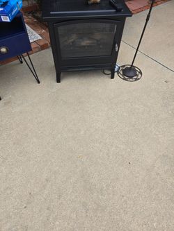 Black Electric Fireplace Space Heater