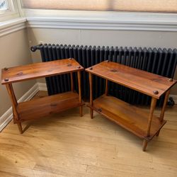 Pair Of Vintage MCM Low Shelves