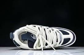 Designer Skate Sneaker LV Navy Size 8.5 Naples FL