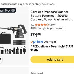 Cordless pressure washer