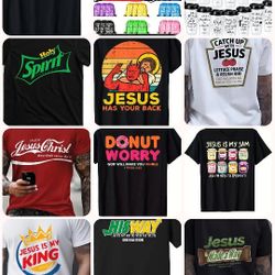 Jesus Merch T-Shirts Coffee Cups Back Packs 