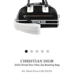 Christian Dior Small Vibe Zip Bowling Bag