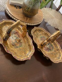 Gorgeous Antique Satsuma handled  bowl