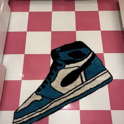Nike Blue Jordan Rug 