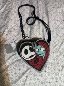 Beautiful Disney Nightmare Before Christmas Heart-Shaped Crossbody Bag