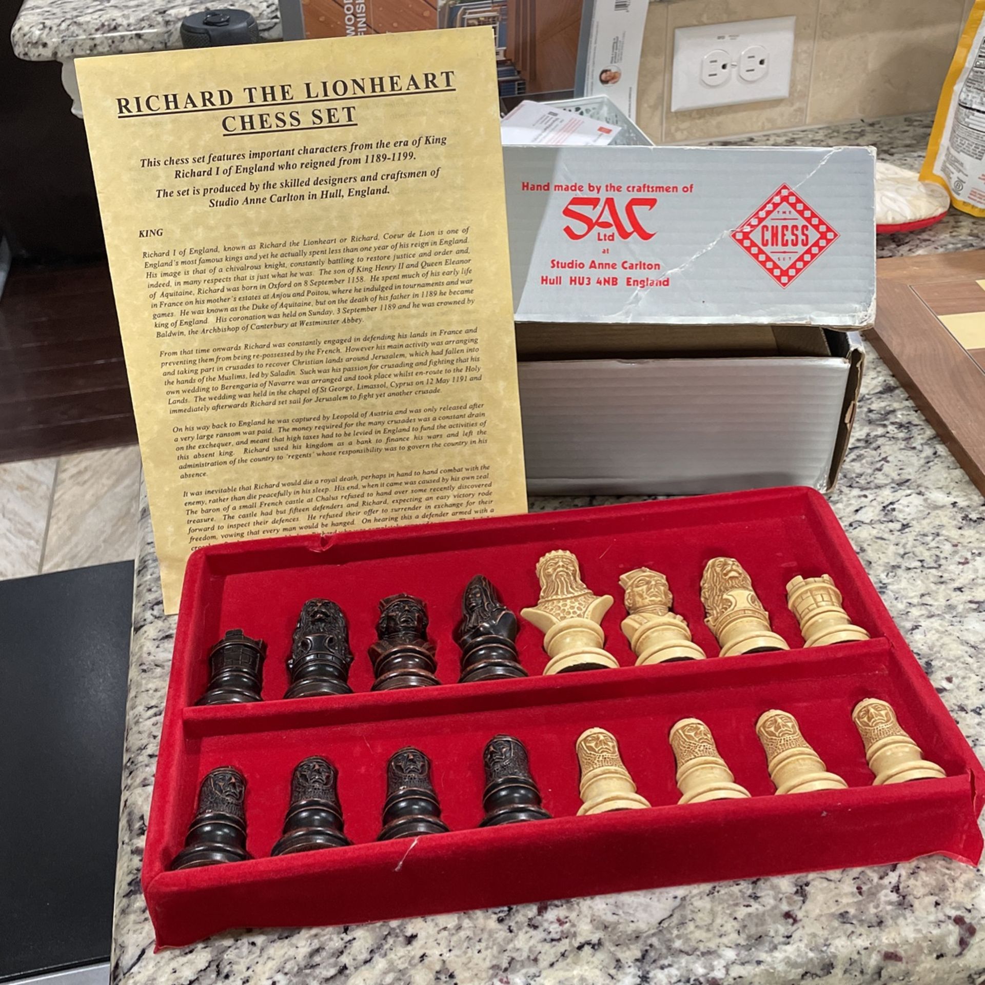 Hand Crafted SAC Chess Board