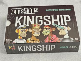 Kingship m&ms limited edition #569 out of 4000 in existence  unopened