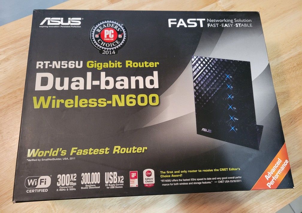 ASUS RT-N56U 300 Mbps 4-Port Gigabit Wireless N Router