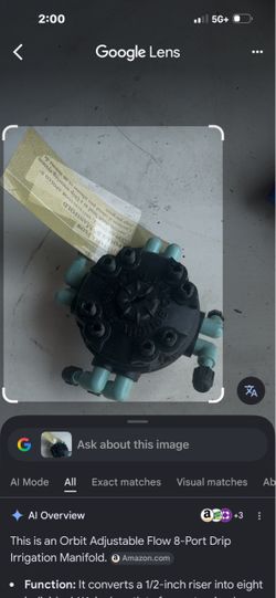 Orbit Apollo 8-Port Drip Irrigation Manifold (Model 67000),