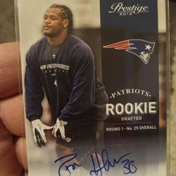 2012 Panini Dont'a Hightower Autograph Rookie Card #215, 329 Out Of 499 Mint